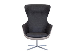 Loop Upholstered Lounge Armchair With High Backrest 4