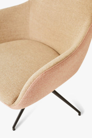Loop Upholstered Lounge Armchair With High Backrest Featuring Zoom In Armrest