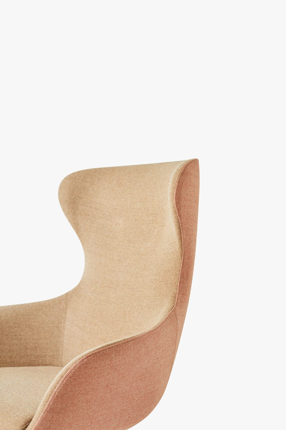 Loop Upholstered Lounge Armchair With High Backrest Featuring Zoom In Backrest