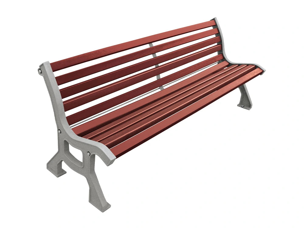 Lublin Outdoor Bench with 10 Rain Forest Slats 2
