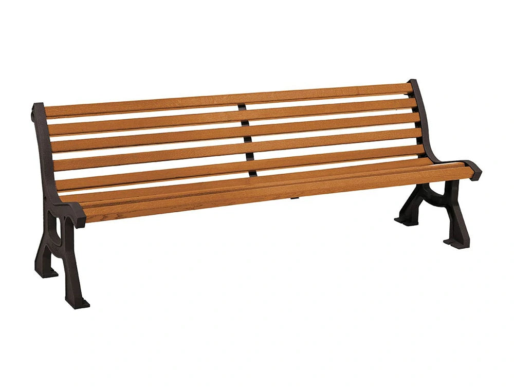 Lublin Outdoor Bench with 10 Rain Forest Slats