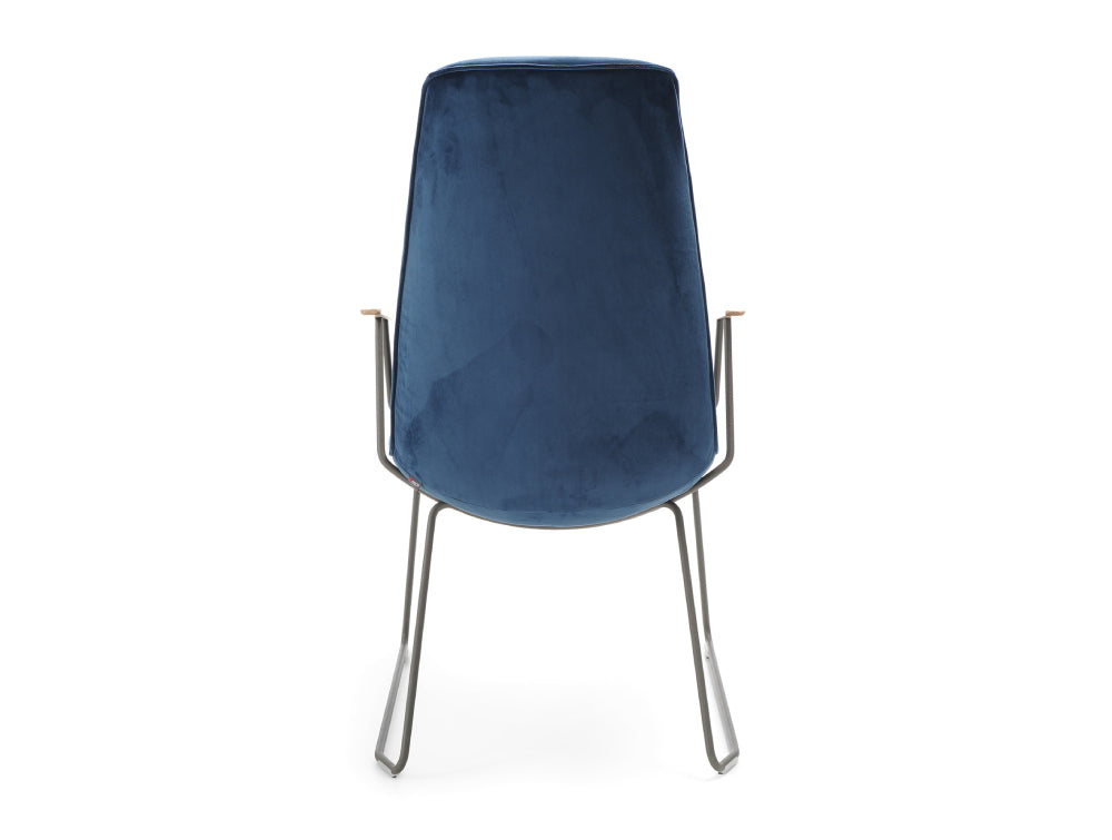 Lumi High Back Chair with Sled Base 3