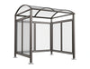 M Barrel Roof Bicycle Shelter with Polycarbonate Dome 2