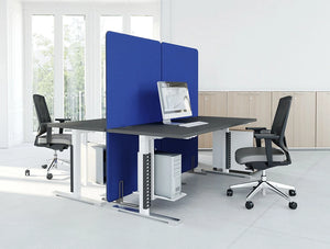 Mdd Acoustic Freestanding Screens Blue Desk Dividers