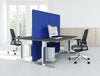 Mdd Acoustic Freestanding Screens Blue Desk Dividers