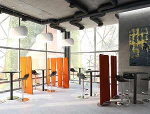 Mdd Acoustic Freestanding Screens In Breakout Area