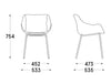 Mdd Baltic Basic Shell Armchair 7 Dimensions