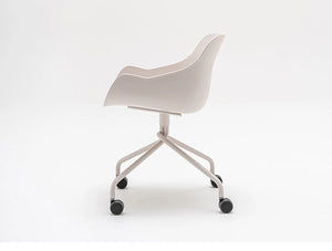 Mdd Baltic Basic Shell Armchair On Four Spoke Base With Castors 3