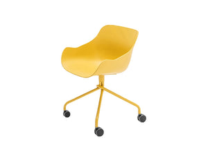 Mdd Baltic Basic Shell Armchair On Four Spoke Base With Castors