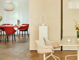MDD Baltic Basic Shell Armchair with Rectangular Table in Restaurant Settings