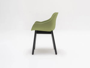 MDD Baltic Basic Shell Armchair with Wooden Base 6