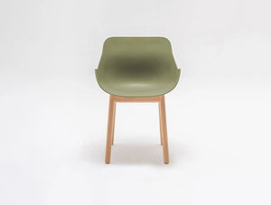 MDD Baltic Basic Shell Armchair with Wooden Base 8