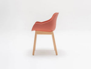 MDD Baltic Basic Shell Armchair with Wooden Base 9