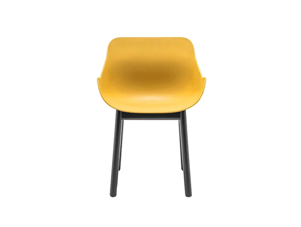 MDD Baltic Basic Shell Armchair with Wooden Base