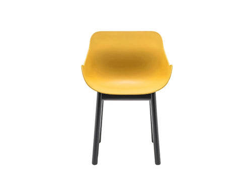 MDD Baltic Basic Shell Armchair with Wooden Base