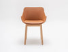 MDD Baltic Classic Upholstered Shell Armchair with Wooden Base 6