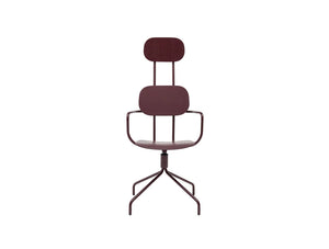 Mdd New School Chair With Headrest On Four Spoke Base