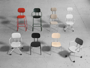 Mdd New School Modular Seating Range With Castor Wheels And Metal Frame