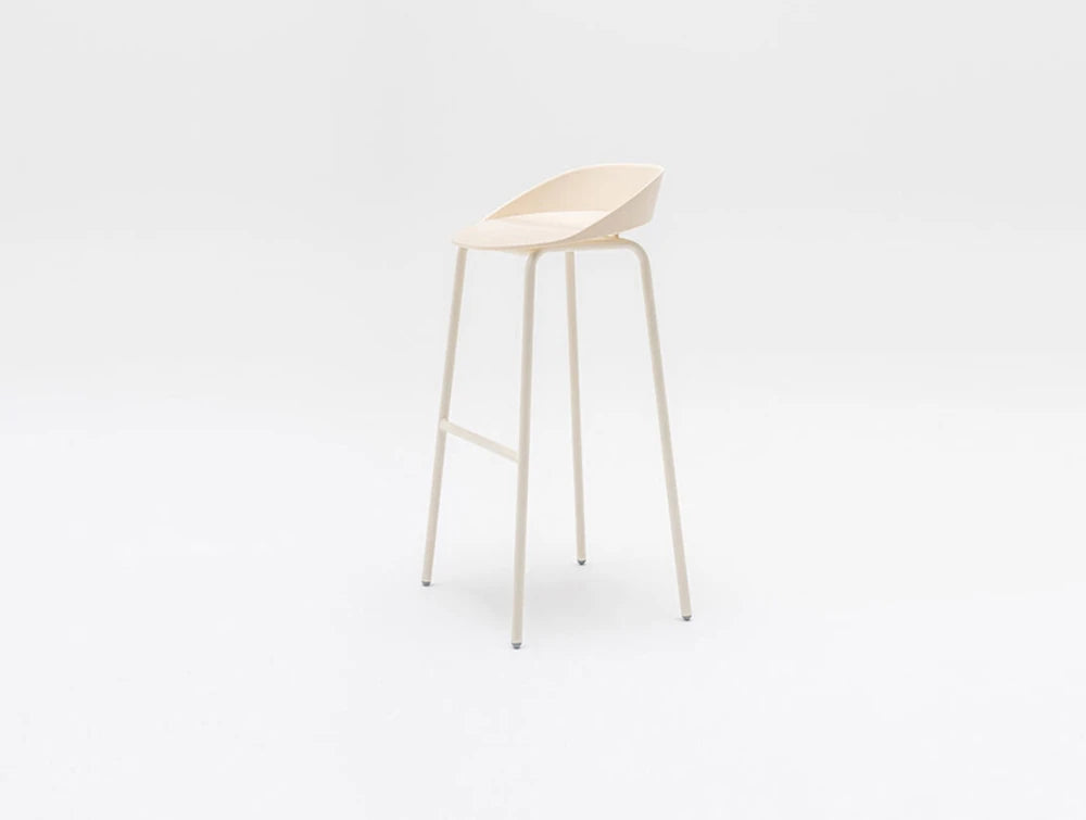Mdd Team Polypropylene High Stool With Footrest 5