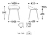 Mdd Team Polypropylene Low Stool 9 Dimensions
