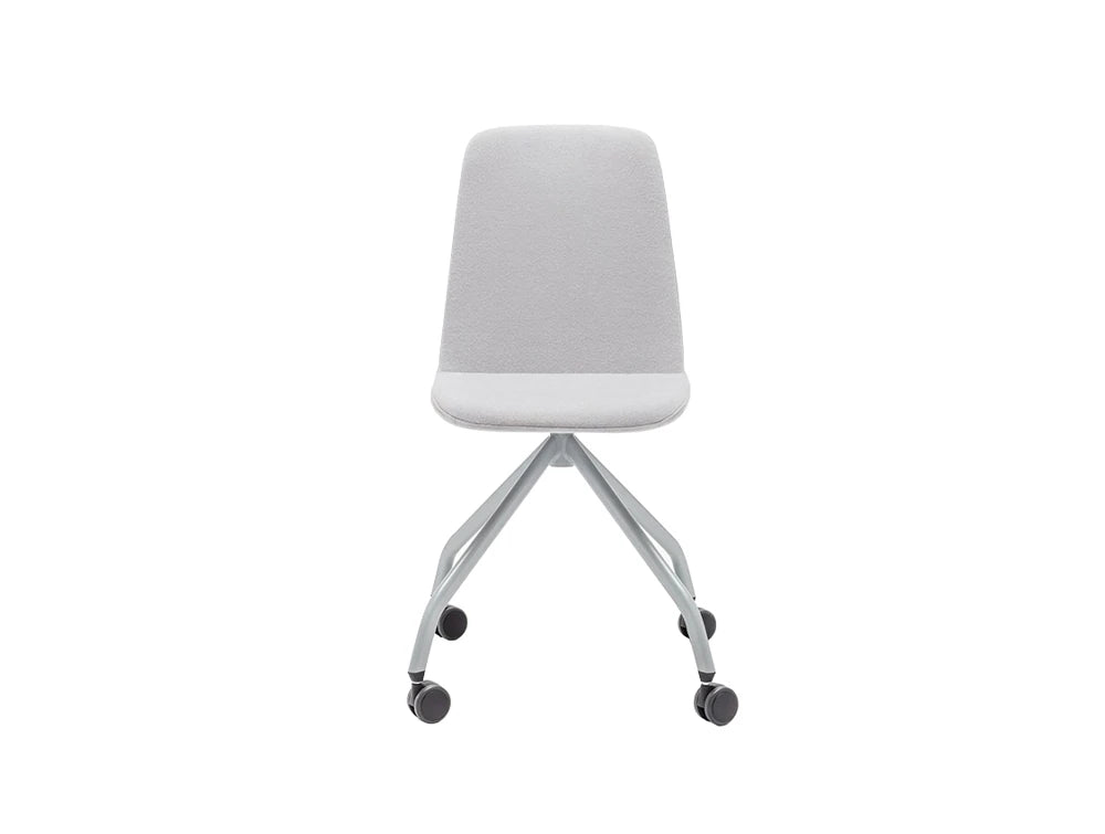 Mdd Ulti Fabric Chair On Four Spoke Metal Base With Castors