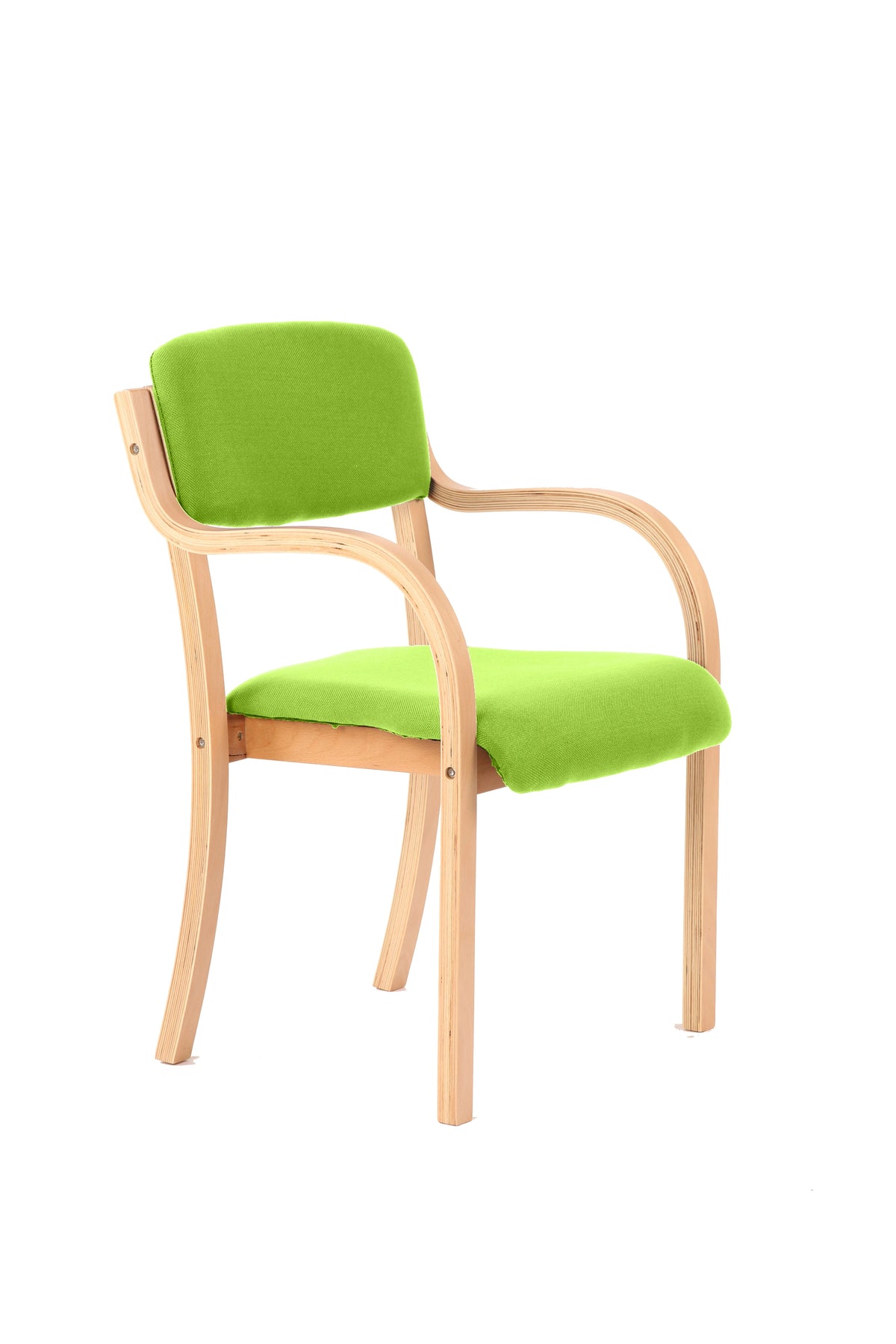 Madrid Visitor Chair Black With Arms Image 3