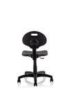 Malaga Task Wipe Clean Operator Chair Black Polyurethane Seat And Back Without Arms OP000088 6