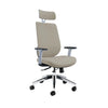 Maldini High Back Office Chair CH0782BEIWH 2