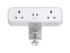 Malmo with 2no UK Sockets with Resetable Fuse 65W Dual USB C White 2