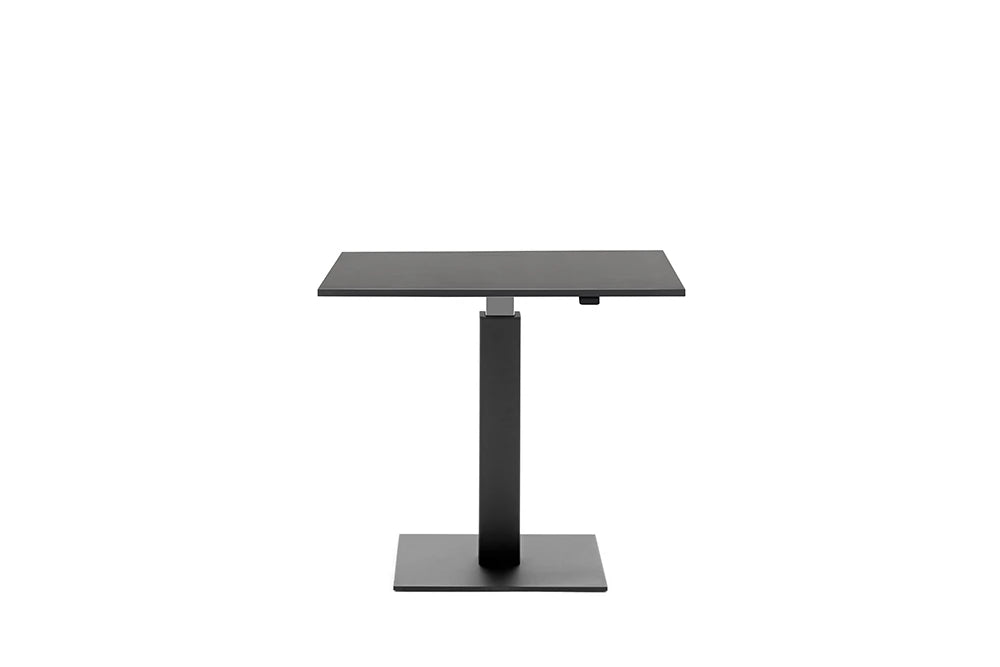 Mara Follow Square Adjustable Table 299Kq Black Top Black Frame 1000Mm