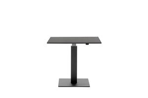 Mara Follow Square Adjustable Table 299Kq Black Top Black Frame 900Mm