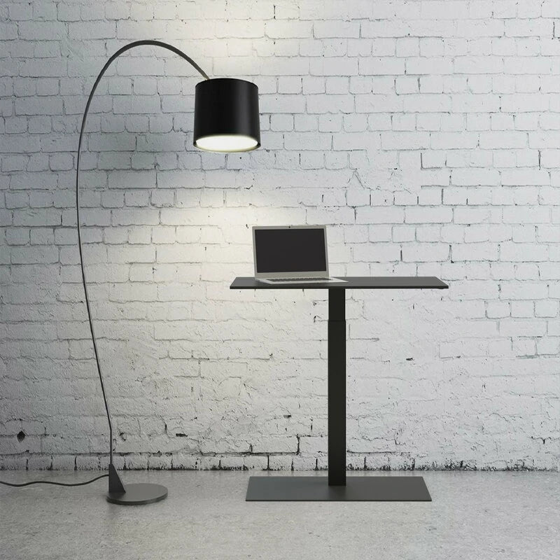 Mara Follow Square Adjustable Table 299Kq Black Top Black Frame