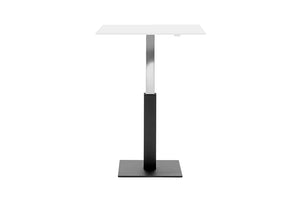 Mara Follow Square Adjustable Table 299Kq White Top Black Frame 1000Mm