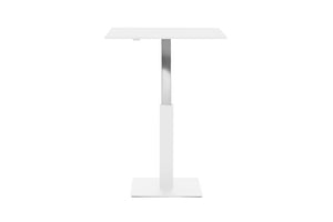 Mara Follow Square Adjustable Table 299Kq White Top White Frame 1000Mm