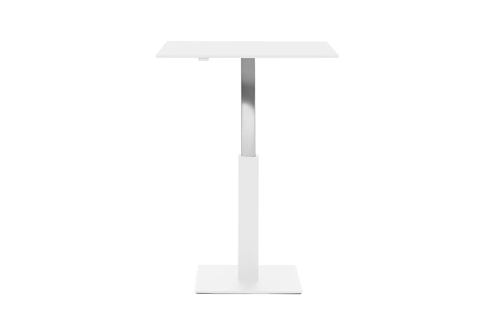 Mara Follow Square Adjustable Table 299Kq White Top White Frame 1000Mm