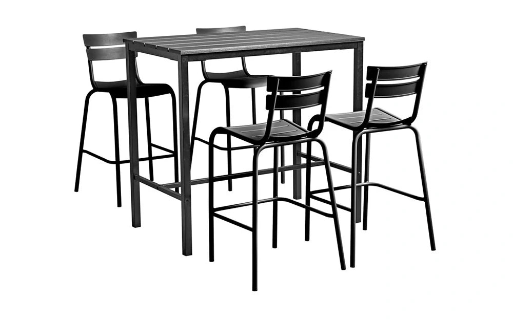 Marlow Black Poseur Dining Set