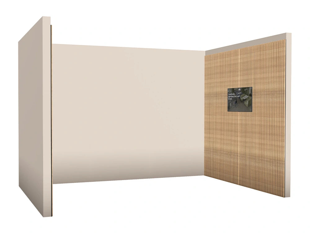 Media Meeting Room With Wooden Slats