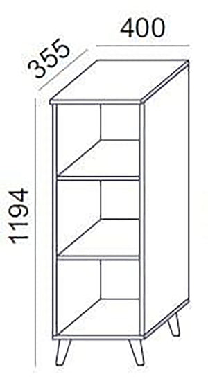 Medium Bookcase Sv 08 Dimensions