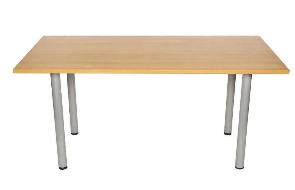 Meeting Room Table With 60Mm Tubular Legs With Beech Top