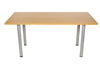 Meeting Room Table With 60Mm Tubular Legs With Beech Top