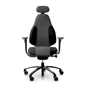 Mereo 220 Duo Dual Fabric in Grey with Headrest RH