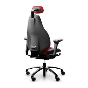 Mereo 220 Duo Dual Fabric Red With Castors And Headrest 2