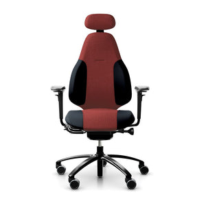 Mereo 220 Duo Dual Fabric in Red with Headrest RH