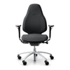 Mereo 220 Ergonomic Chair in Grey with Silver Arms and Base RH