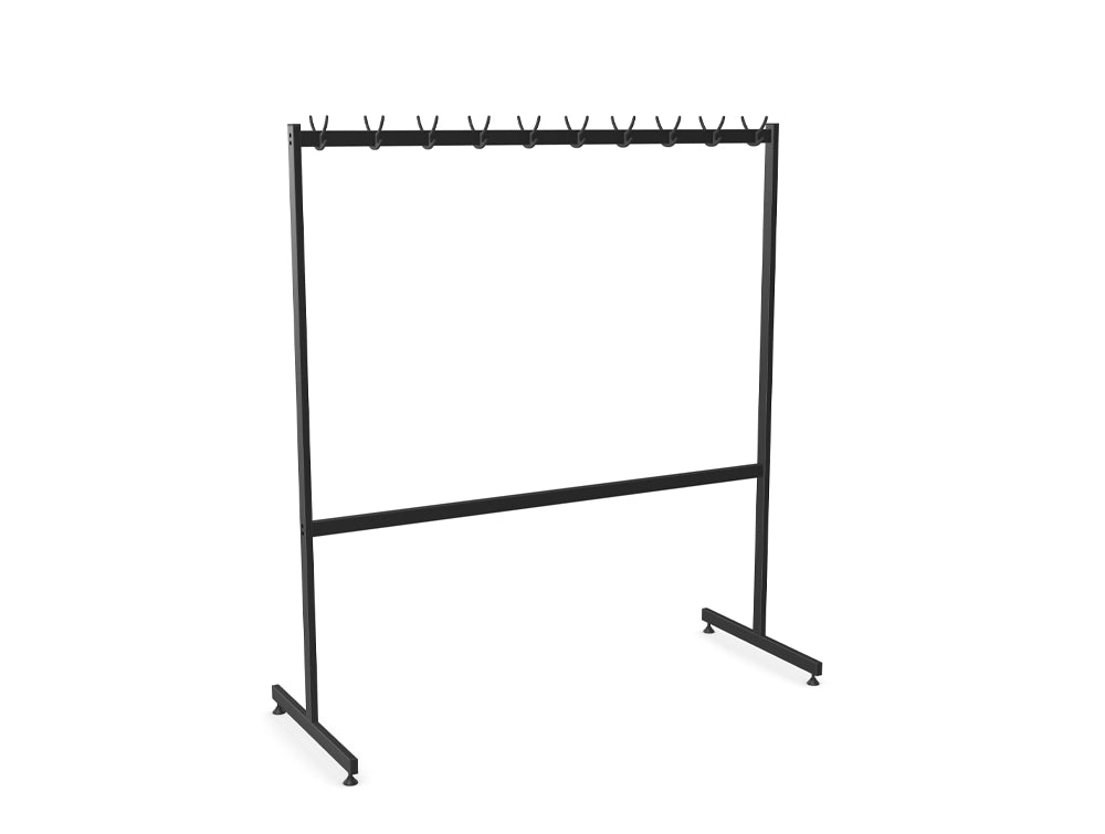 Metal Coat Hanger with Regulators WS 04A Black