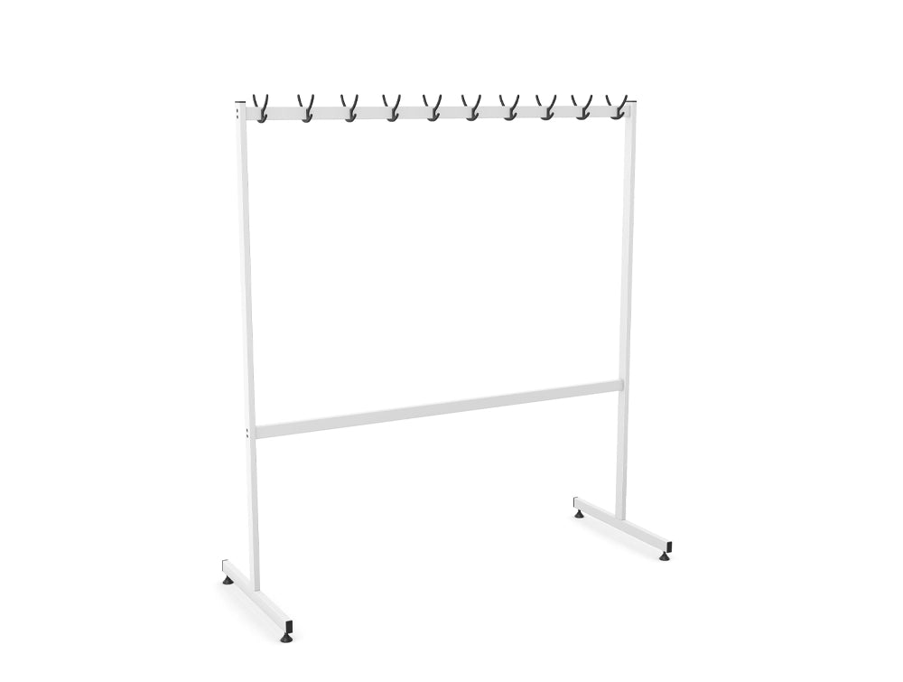Metal Coat Hanger with Regulators WS 04A White