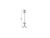 Metal Coat Stand WS 03 Dimensions