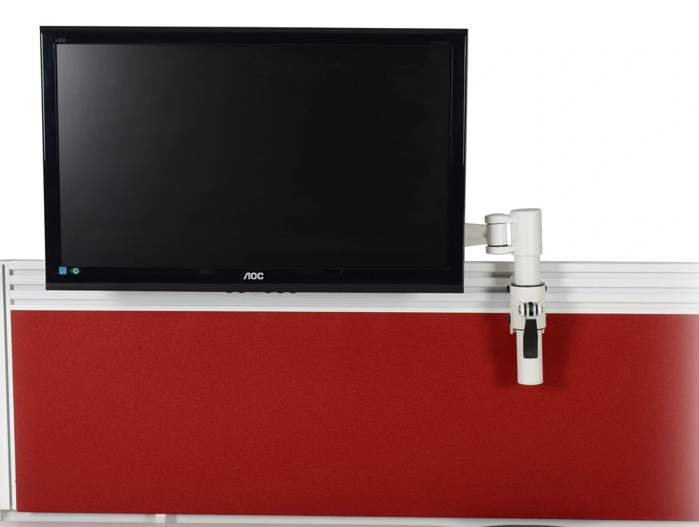 Metalicon Kardo Pmsa521 Wh Toolrail Mounted Single Monitor Arm White With Monitor