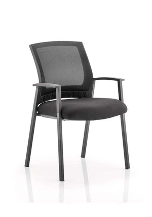 Metro Medium Mesh Back Stacking Visitor Chair With Arms BR000090 2