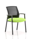 Metro Medium Mesh Back Stacking Visitor Chair With Arms KCUP0402 2